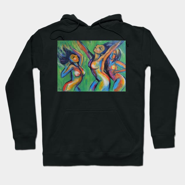 Dance Colours and Nature 2 Hoodie by CarmenT